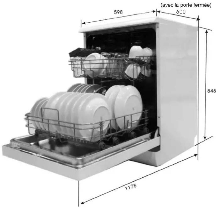 WINIA WMW-M1325WH47 - Informations techniques - 1