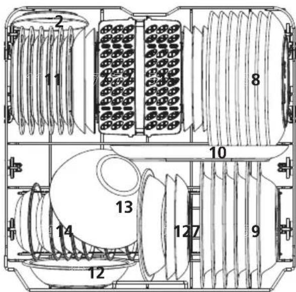 WINIA WMW-MD13SS47 - Panier inférieur : - 1