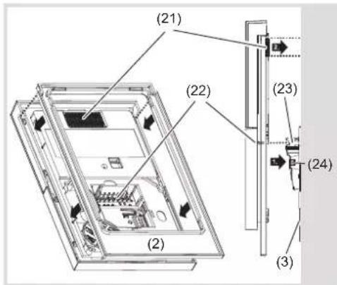 Elcom REK518S - Monter le poste intérieur (écran et élément de commande) (image 9) - 1