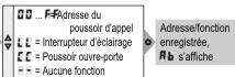 Elcom REN610X - Paramétrage d'une adresse de poussoir d'appel/ fonction unique - 2