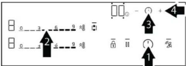 BEKO HIXI64701UP - Attivazione del timer - 1