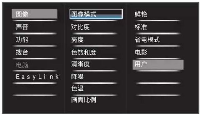 PHILIPS 42PFL1300 - 访问电视机菜单 - 2