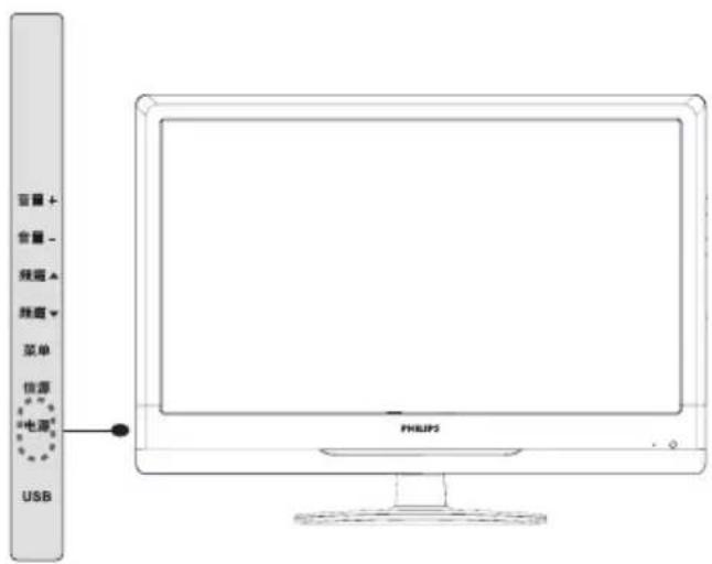 PHILIPS 24PFL3130 - 打开/关闭电视机或将其切换为待机 - 2