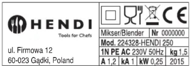 Hendi 224380 - ОБЩИЕ ДАННЫЕ И ХАРАКТЕРИСТИКИ ПРЕДНАЗНАЧЕНИЕ И ОСНОВНЫЕ ЧАСТИ - 1