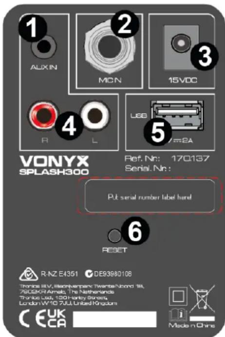 Vonyx SPLASH300 - Hlasitost - 1