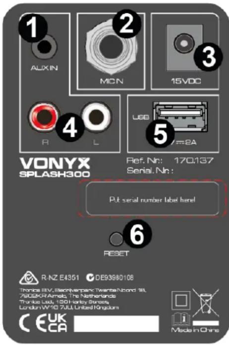 Vonyx SPLASH300 - BT STREAMING - 1