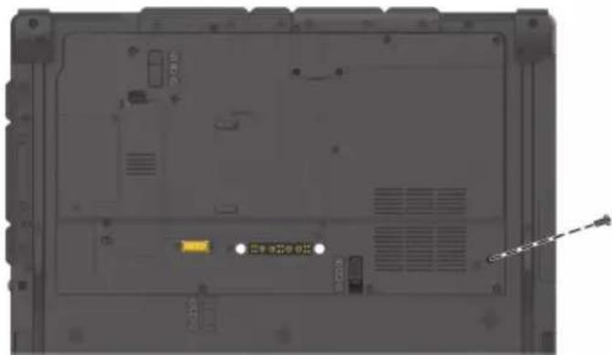 Getac S410G5 - Changer le composant dans la baie multifonction - 1