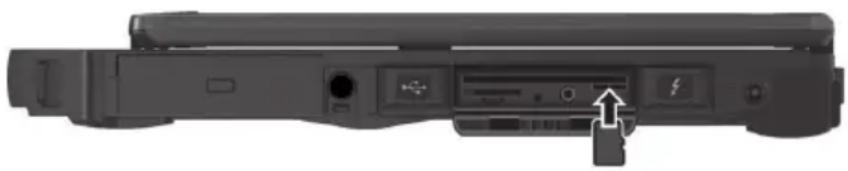 Getac S410G5 - Utilisation d'une carte de stockage (optionnel) - 1