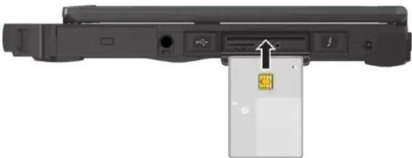Getac S410G5 - Utiliser des cartes à puce (optionnel) - 1