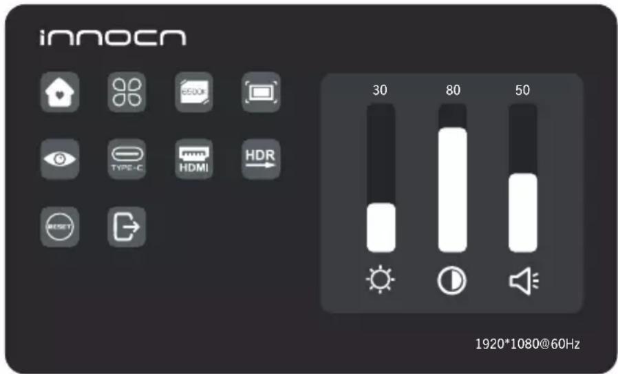 Innocn 15A1F - Menu OSD (Affichage à l'écran) - 7