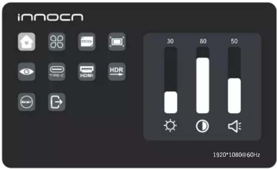 Innocn 15A1F - OSD(On-Screen Display) Menu - 1