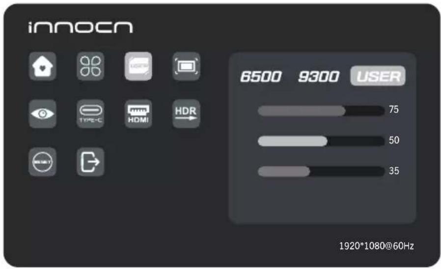 Innocn 15A1F - OSD(On-Screen Display) Menu - 4
