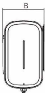 PHILIPS AWH1254 - 产品尺寸 - 2