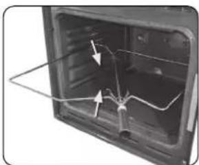 Glem Gas GFX97IX-S6V3 - Cuisson au tournebroche (si fourni): - 1