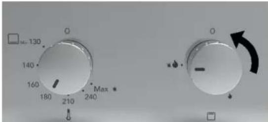 Glem Gas GFXV21BK-S2 - Utilisation du four à gaz avec gril à gaz (porte du four fermée) - 3