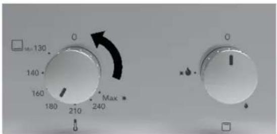 Glem Gas GFXV21BK-S2 - Use gas oven with gas grill (oven door closed) - 2