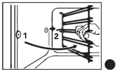 Glem Gas GFU98IX-S6V3 - Disassembling the shelf supports - 2