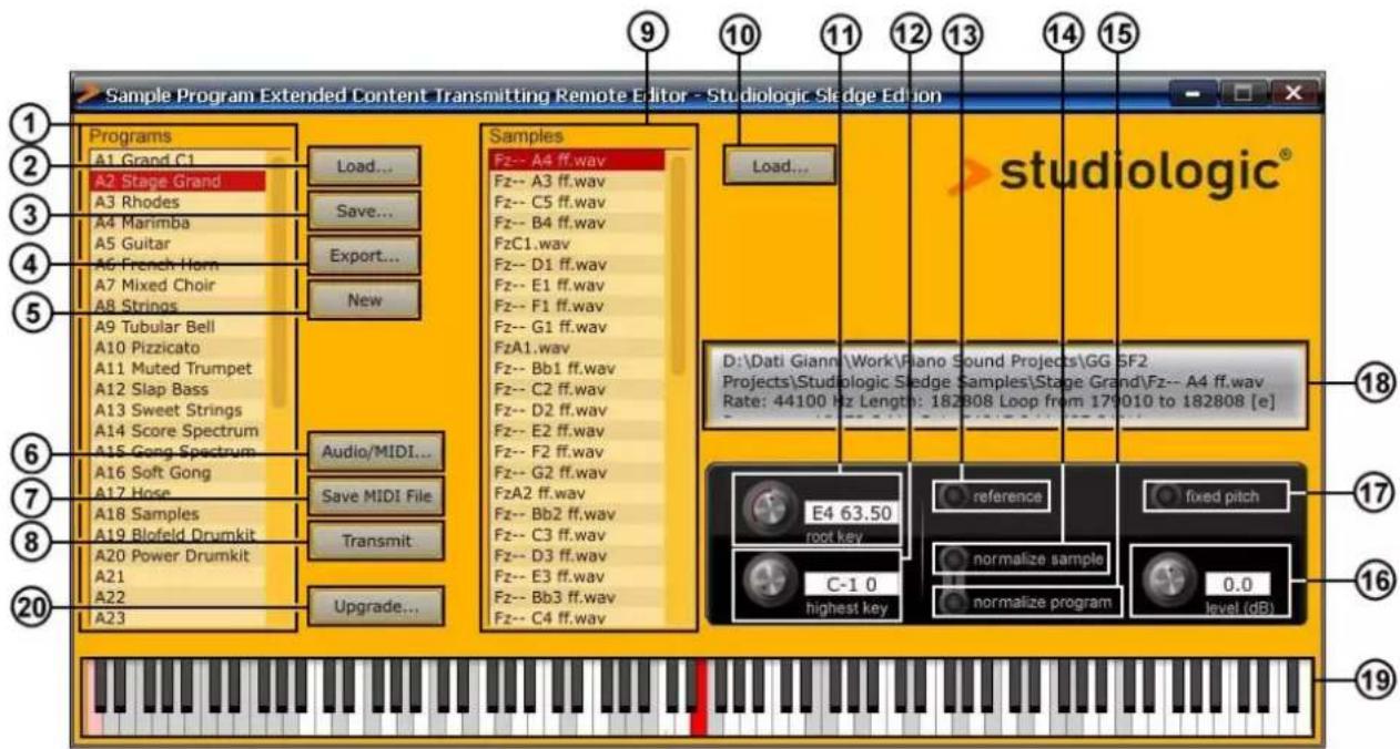 Studiologic Sledge 2.0 - Interface utilisateur - 1