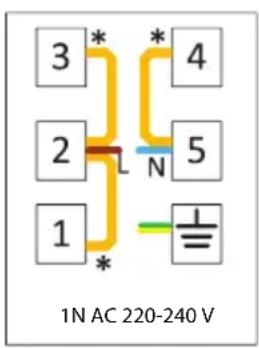 3* 4 2 N 5 1 1N AC 220-240 V