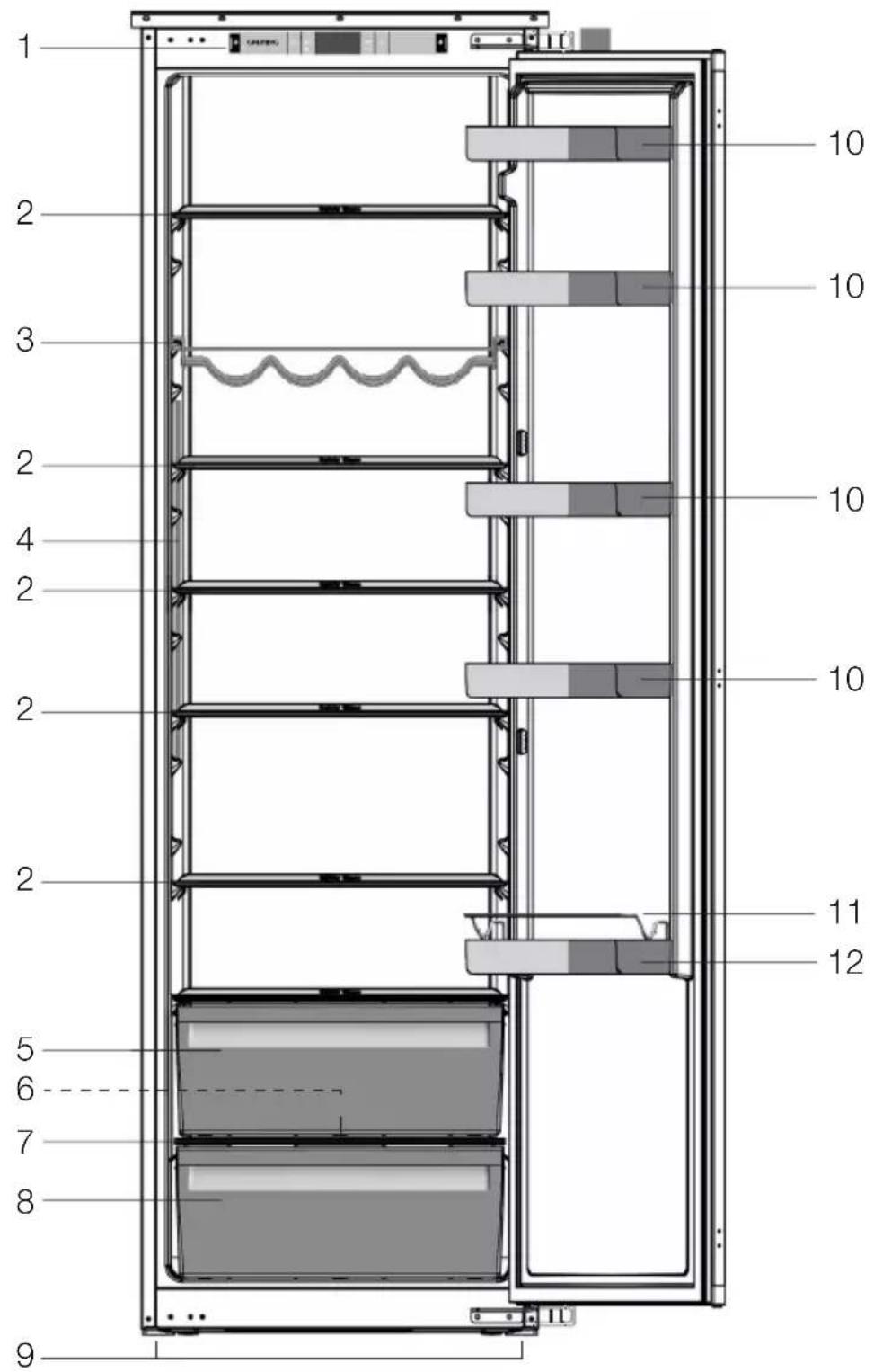 GRUNDIG GSMI25740FN - Uw koelkast - 1