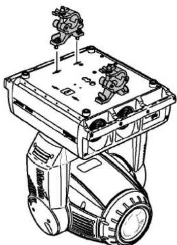 MARTIN MAC 2000 Profile - Accrocher le projecteur sur un pont - 1