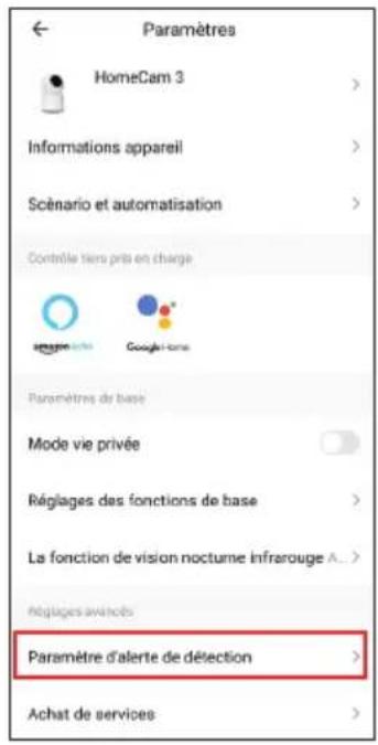 AVIDSEN HomeCam3 - - UTILISATION DES ALARMES - 1