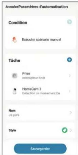 AVIDSEN HomeCam3 - DECLENCHEMENT D'ACTIONS GROUPEES (SCENARIO) - 7