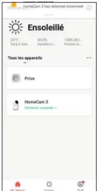 AVIDSEN HomeCam3 - - CRÉATION D'UNE AUTOMATISATION - 1
