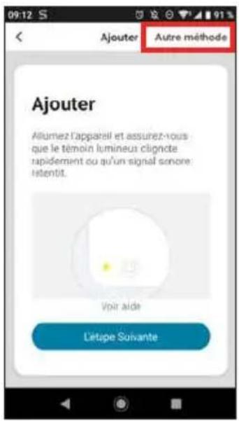 Ajouter Autre méthode Ajouter Allumez l'apparell et assurez-vous que le témoin lumineur clignote rapidement ou qu'un signal sonore Intentit. Vpar aide Létupe suivante