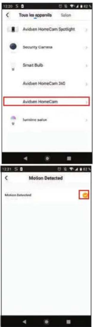Tous les appareils Salon Avidsen HomeCam Spotlight Security Camera Smart Bulb Avidsen HomeCam 340 Avidsen HomeCam lumière salus Motion Detected Motion Detected