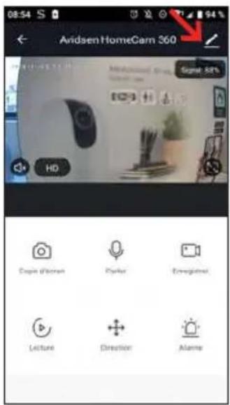 Détails de l'appareil Renommer l'appareil prise 2 > Position de l'appareil > Vérifiez le réseau Vérifier maintenant > Prise enchange des inépariments titles Alexs Google Assistant Autres Partage d'appareils > Créer un groupe > Informations appareil >