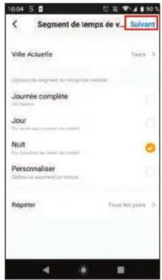 Segment de temps de v... Sulvant Ville Actuelle Journée complète Jour Nuit Personnaliser Répéter