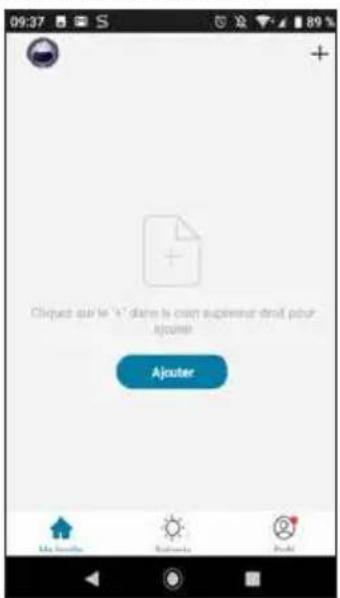 Chèques sur le "à" dâne le compt supérieur droit pour ajouter Ajouter