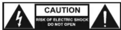 CAUTION RISK OF ELECTRIC SHOCK DO NOT OPEN