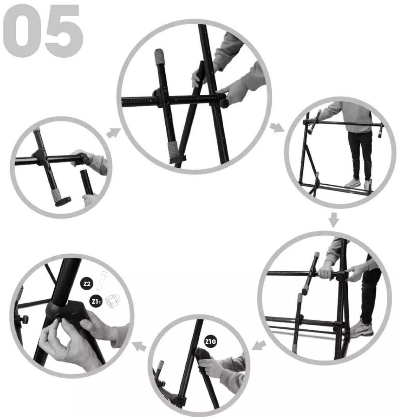 Gravity KS MKS 01 B - ASSEMBLY INSTRUCTIONS / AUFBAUANLEITUNG / INSTRUCTIONS DE MONTAGE / INSTRUCCIONES DE MONTAJE / ISTRUZIONI DI MONTAGGIO - 1