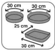 30 cm 30 cm 25 cm 30 cm