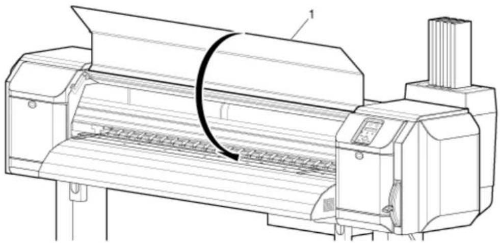 XEROX 8264E - Fermer le panneau avant. - 1