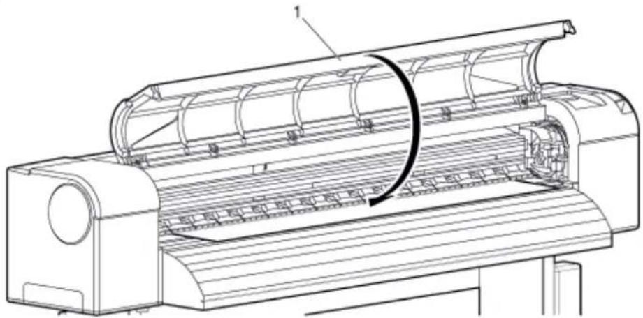 XEROX 8264E - Fermer le panneau avant. - 1