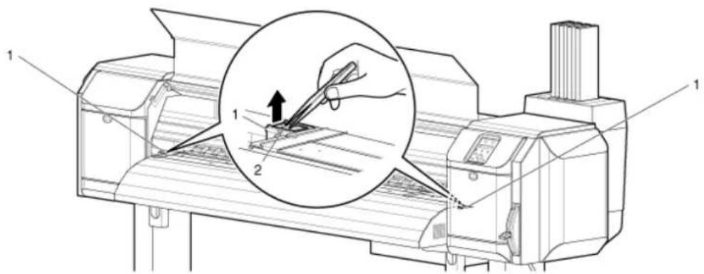 XEROX 8264E - 8264E uniquement - Remplacement des éponges de la boîte de rinçage - 2