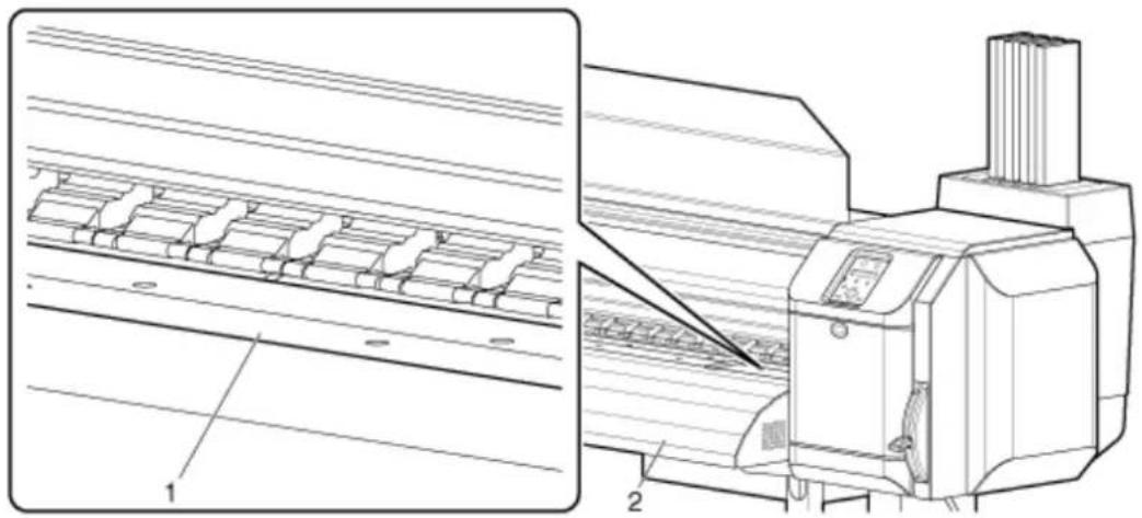 XEROX 8264E - Nettoyage de l'intérieur de l'imprimante - 2