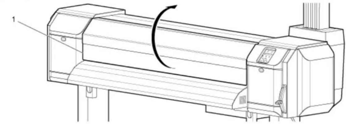 XEROX 8264E - Ouvrir le panneau avant. - 1