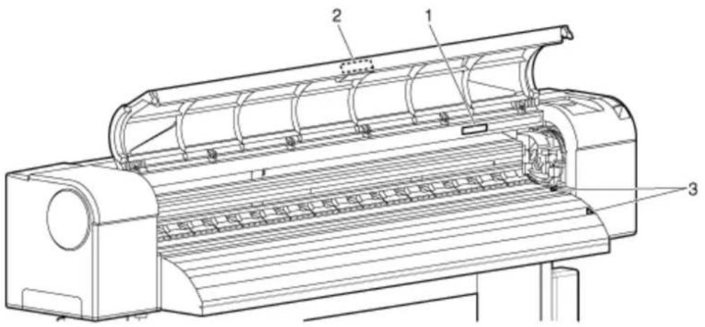 XEROX 8264E - Étiquettes d'avertissement 8254E - 1