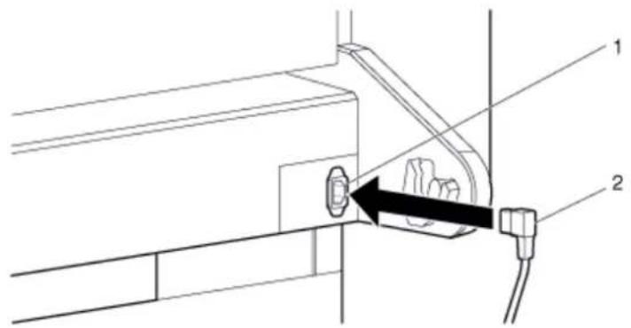 XEROX 8264E - Connexion des cordons d'alimentation 8254E - 1