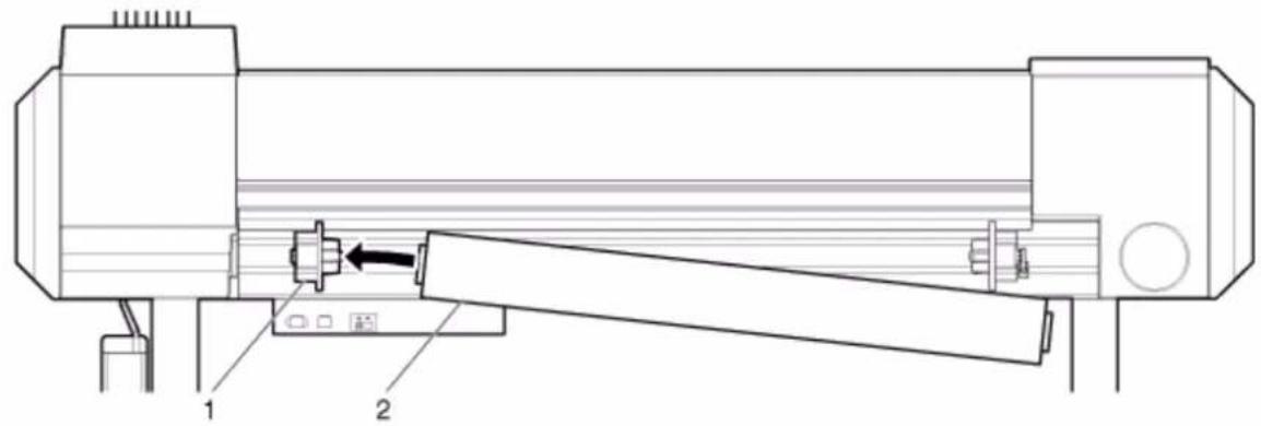 XEROX 8264E - Mise en place du support en rouleau - 8264E - 3