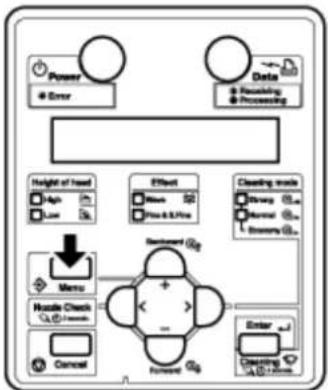 XEROX 8264E - Procédure de configuration du menu - 1