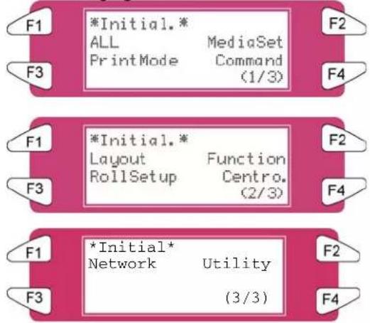 XEROX 8265 - Menu Initial. (Initialisation) - 1