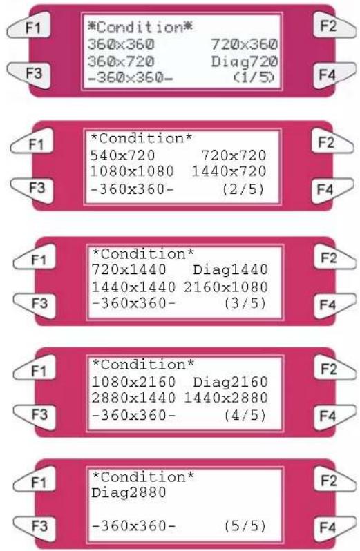 XEROX 8265 - Menu Condition - 1