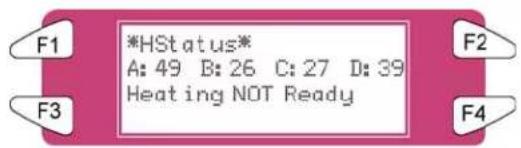 XEROX 8265 - Menu HStatus (état du réchauffeur) - 1