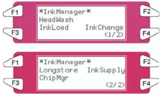 XEROX 8265 - Menu InkManager (Gestionnaire d'encre) - 1