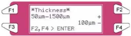 XEROX 8265 - Menu Thickness (Épaisseur) - 1